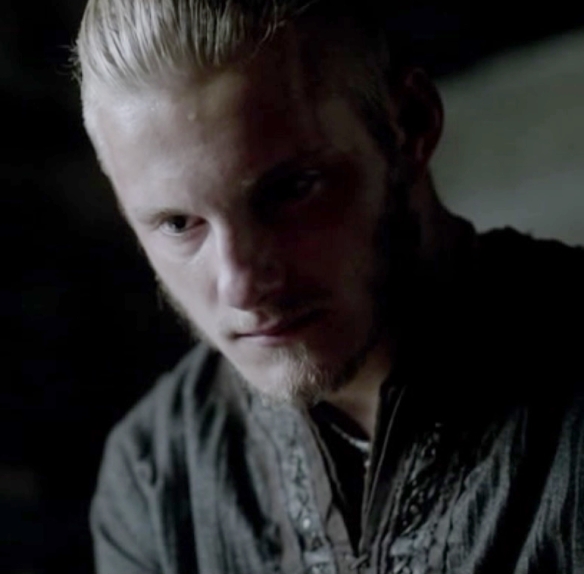 Ragnar deciding on the life of his son Ivar Boneless.