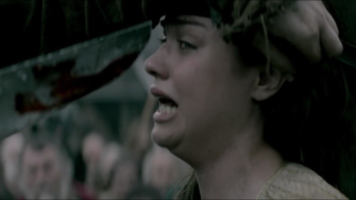 judith can not take any more pain and utters the word Athelstan
